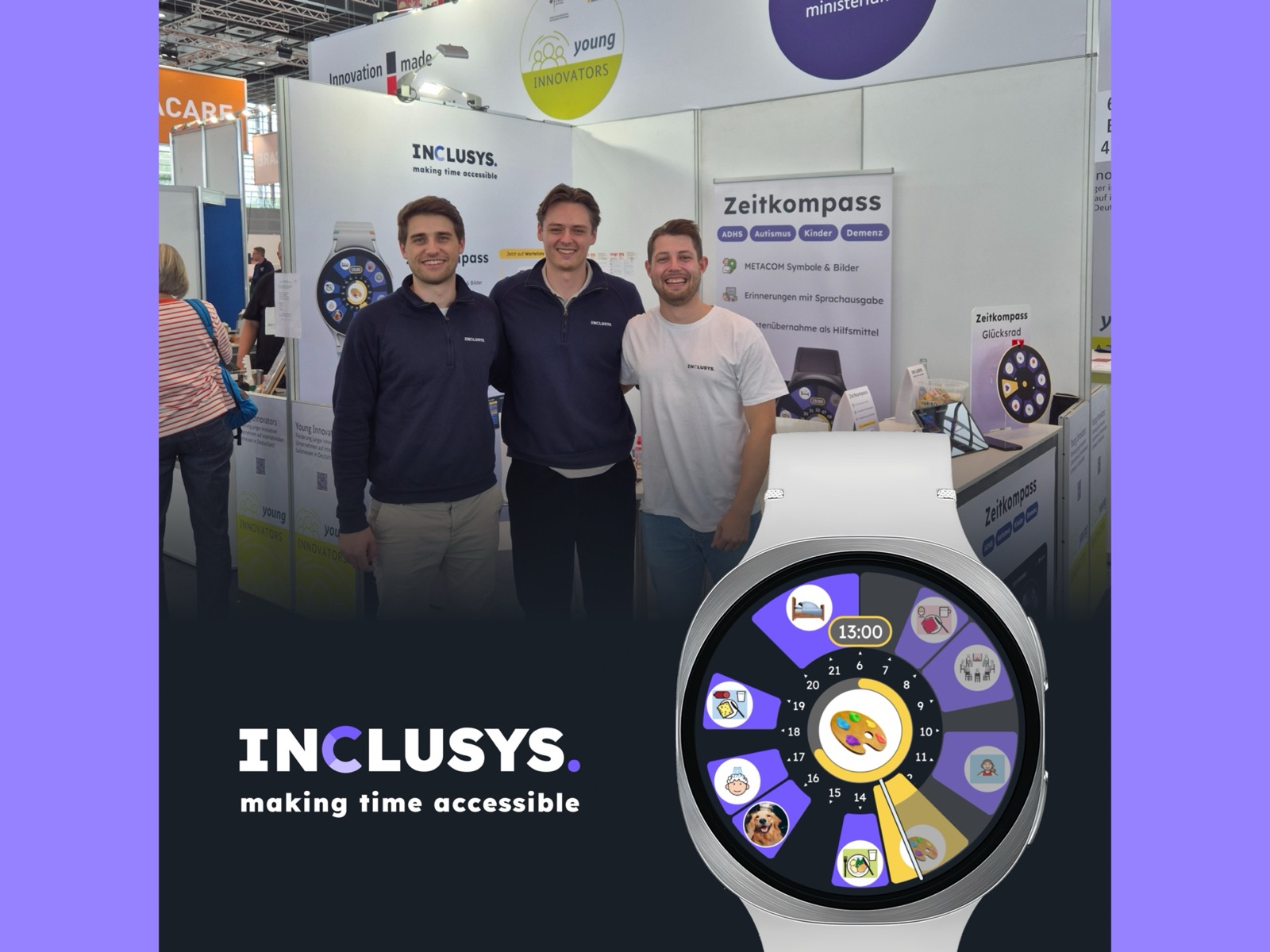 Das Gründungsteam von INCLUSYS